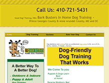 Tablet Screenshot of good-dog-training.net